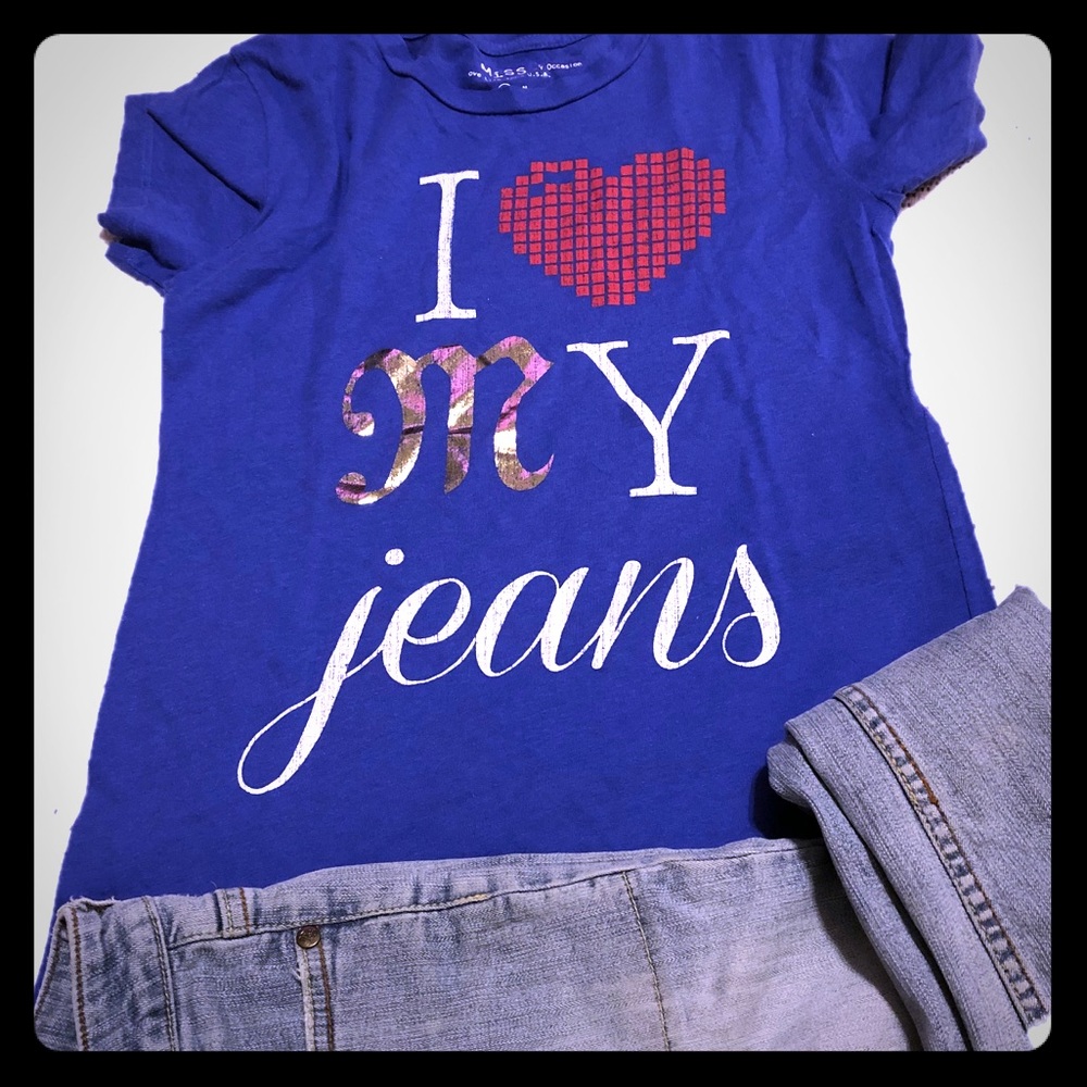 Miss Me “I Love My Jeans” Tee